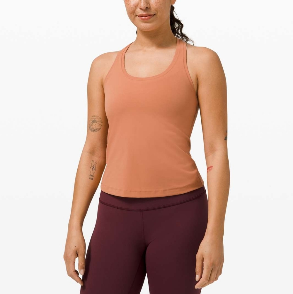 Lululemon Cool Racerback II *Shorter Length Desert Sun